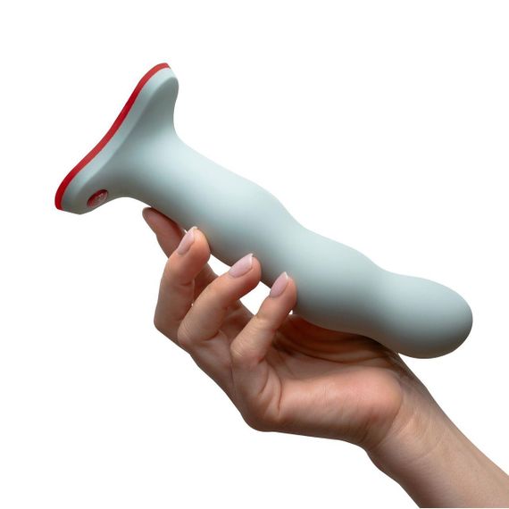 Фалоімітатор Fun Factory BOUNCER Light Green, кульки всередині, ефект вібрації, діаметр 3,9 см Sex Aura | Зображення 8