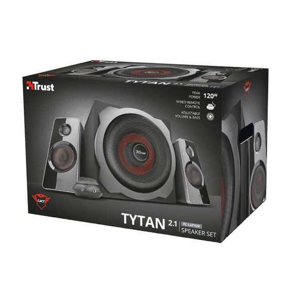Акустическая система (Колонки) Trust 2.1 GXT 38 Tytan Ultimate Bass Speaker Set BLACK 19023_TRUST | Зображення 9