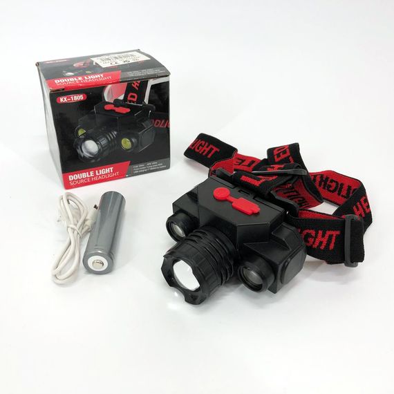 Перезарядний налобний ліхтар Head Lamp Bailong BL-1805, Ліхтар акумуляторний для риболовлі HA-18 | Зображення 3