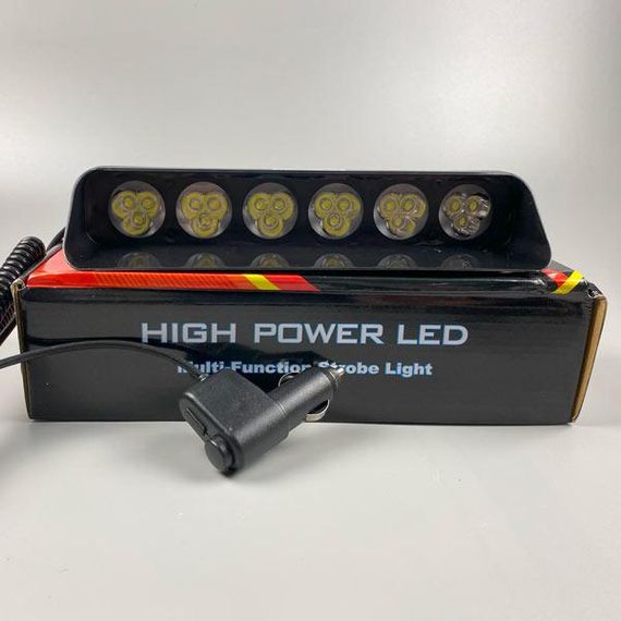 Проблисковий LED-маячок стробоскоп 9-80В білий спалах 390х120х60 мм | Зображення 2