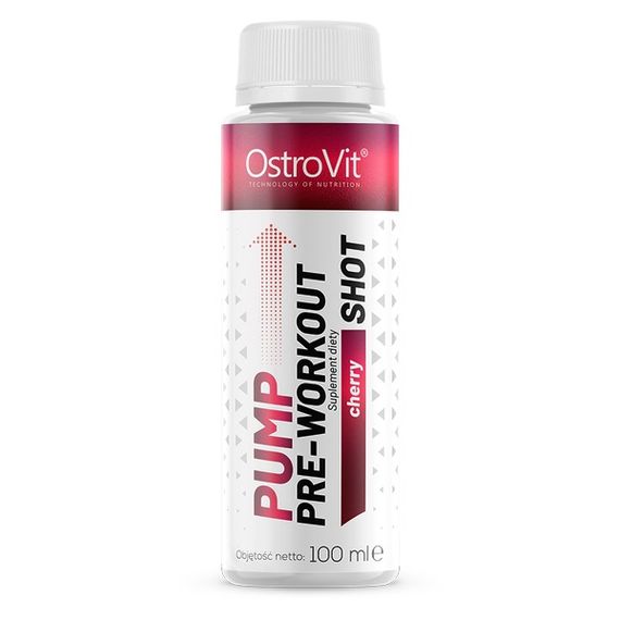 Комплекс до тренировки OstroVit Pump Pre-Workout Shot 100 ml /2 servings/ Cherry