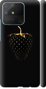 Чохол на Realme Narzo 50A Чорна полуниця "3585m-2514-24368"
