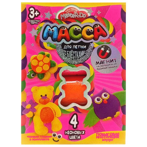Набір креативної творчості Маса для ліплення "MASTER DO" MMD-02-01, 4 кольори Вид 6