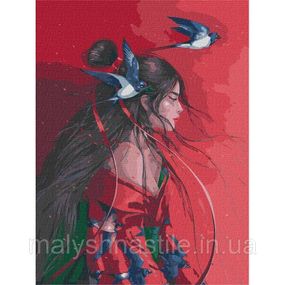 Картина за номерами "Небесна принцеса" ©lesya_nedzelska_art Ідейка KHO4953 40х50 см