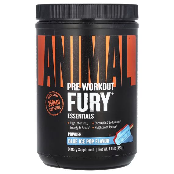 Передтренувальний комплекс Universal Nutrition Animal Fury 483 г, Ice Pop