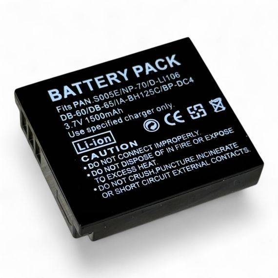 Акумулятор Digital  CGA-S005 / DMW-BCC12 для фотоапаратів Panasonic | Зображення 1