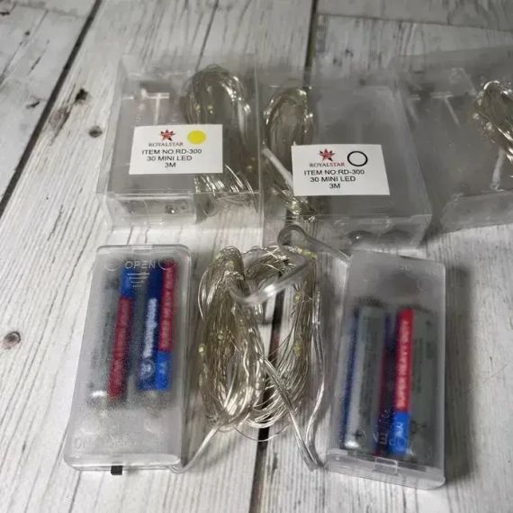 ОЧЕНКА! Гірлянда на батарейках 3 м (RD-300) (теплий, rgb) (Немає паковання 3383) | Зображення 4