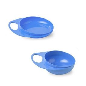 Тарелка для кормления Nuvita Easy Eating 2шт. Синяя, глубокая и мелкая NV8461Blue (NV8461Blue)