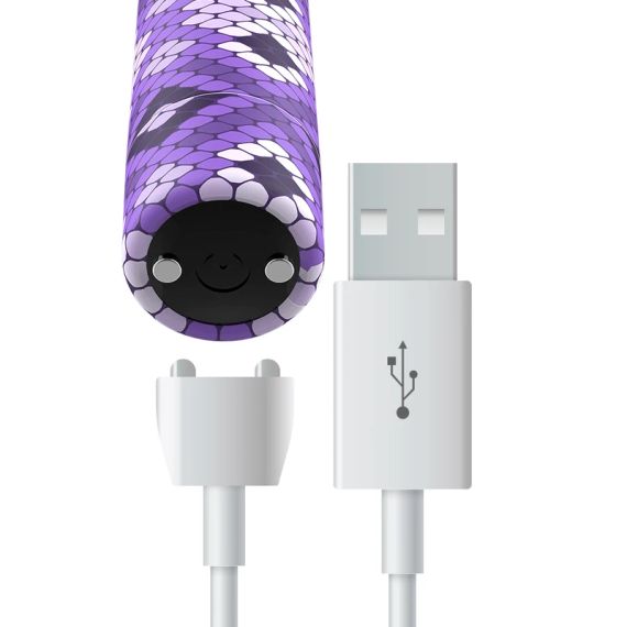 Потужна віброкуля Custom Bullets Snake Purple | Зображення 4