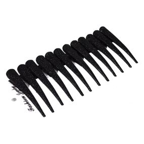 Затискач дитячий для волосся "чорна класика" 1100-230, 12 штук