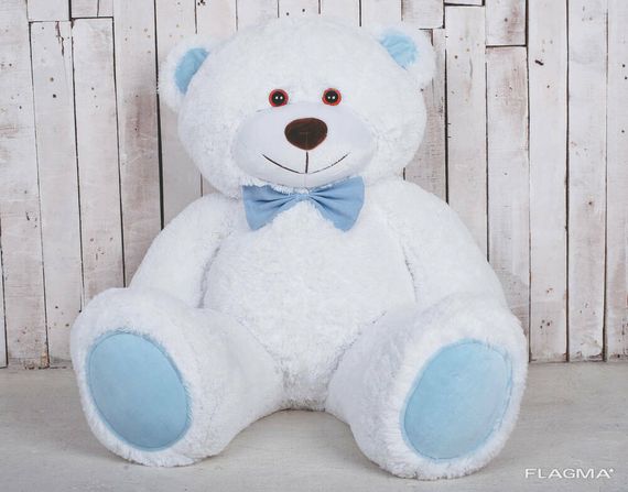 Большая мягкая игрушка мишка Yarokuz Билли 150 см Белый | Зображення 5