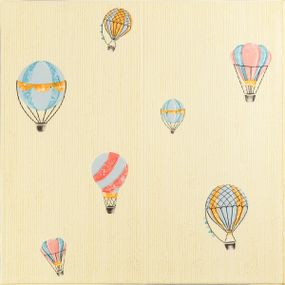 Панель стінова 3D 700х700х4мм Повітряні кулі фактурна текстура SW-00001972