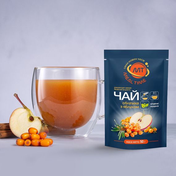 Чай концентрований Meal time "Обліпиха з яблуком" 50г*12шт | Зображення 1
