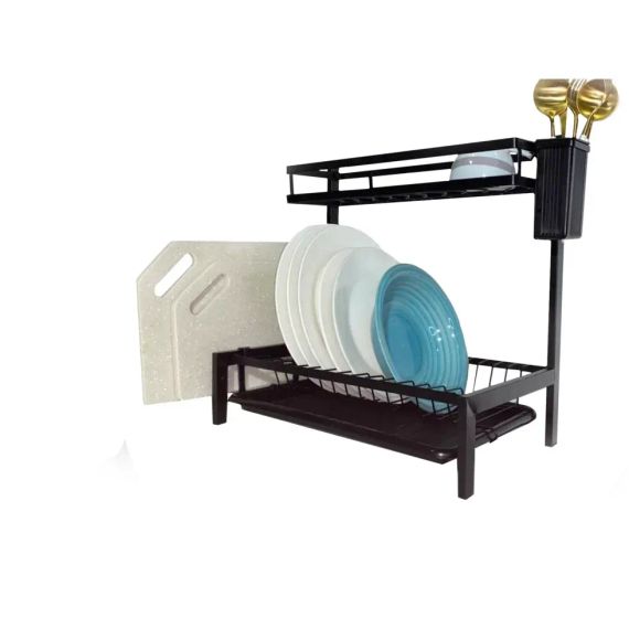 Органайзер-полиця для посуду 2 яруси настільна сушарка MJ-4014 | Зображення 5