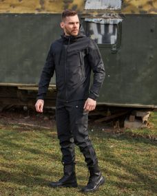 Чоловічий тактичний костюм демісезонний чорний р.S 421194