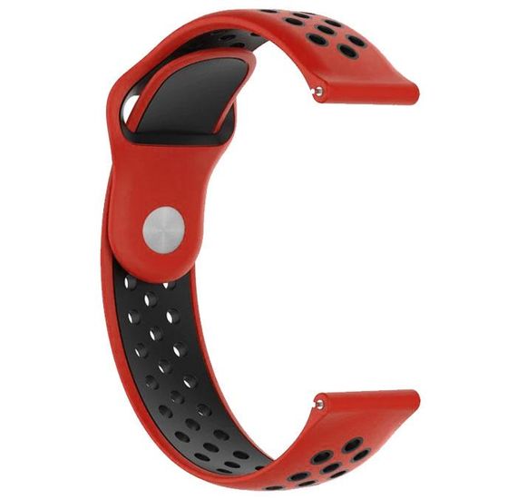 Спортивний ремінець Primo Perfor Sport годинника для Samsung Galaxy Watch 3 41mm (SM-R850) - Red&Black