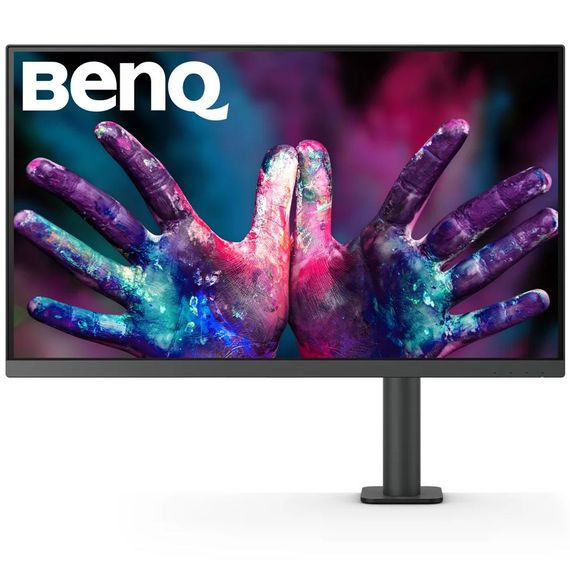 TFT 27" BenQ PD2705UA, IPS, 4K UHD, 99% sRGB, HDMI, DP, USB-C, USB-hub, HAS, колонки, темно-сірий | Зображення 2