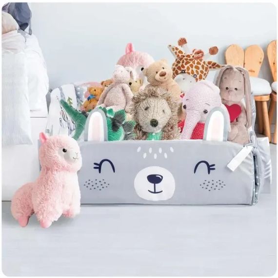 Дитячий килимок з м'якими бортами Зайчик, подушкою, кокон, що розвиває | Зображення 4