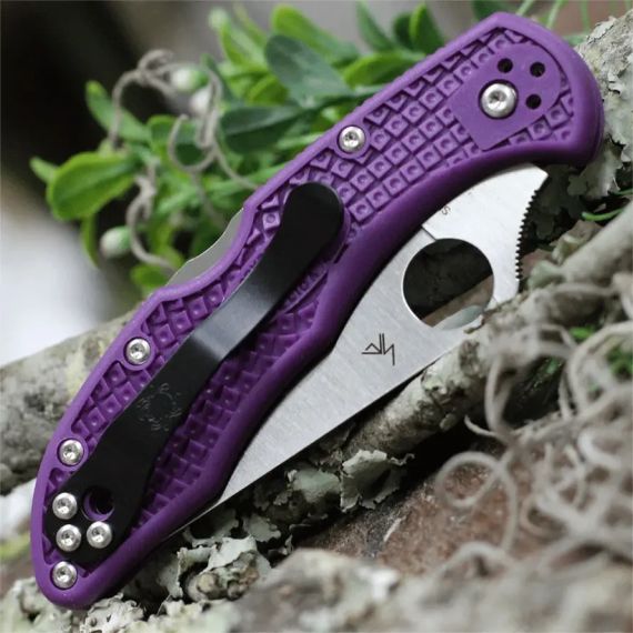 Ніж Spyderco Delica 4 Lightweight VG-10 FRN Purple | Зображення 4