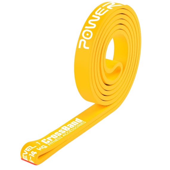 Еспандер-петля (гумка для фітнесу і кроссфіту) PowerPlay 4115 Power Band Light Жовта (5-14kg)