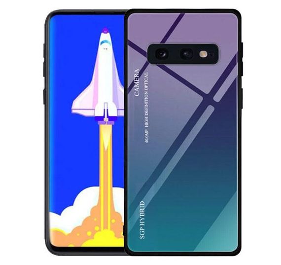 Чохол бампер Primo Gradient Glass для Samsung Galaxy S10e (SM-G970) - Purple