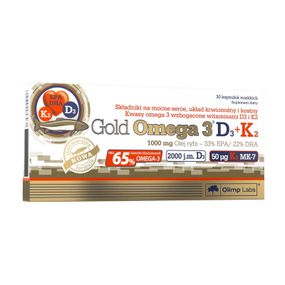 Омега-3 з вітамінами D3 і K2 Olimp Gold Omega-3 D3+K2 30 caps