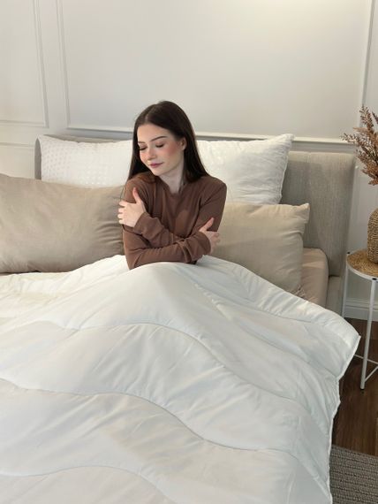 Ковдра полуторна силіконова Viluta Relax 21418 140x205 см кремова | Зображення 9
