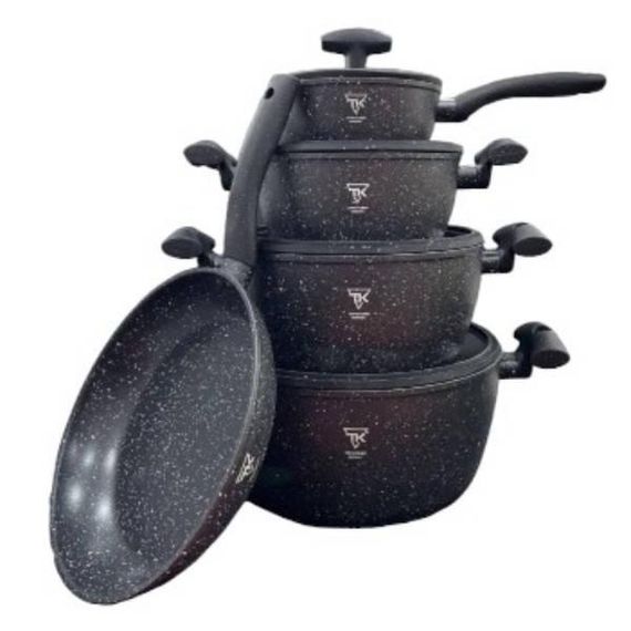 Набор посуды с гранитным покрытием  Top Kitchen TК00100 Черный