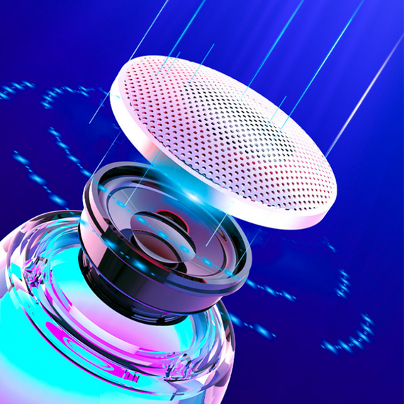 Бездротовий Bluetooth-динамік SV з підсвічуванням 80*80*62mm (sv2282) | Зображення 1