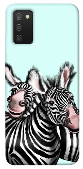 Чохол IBANAN Cute zebras для Samsung Galaxy A03s