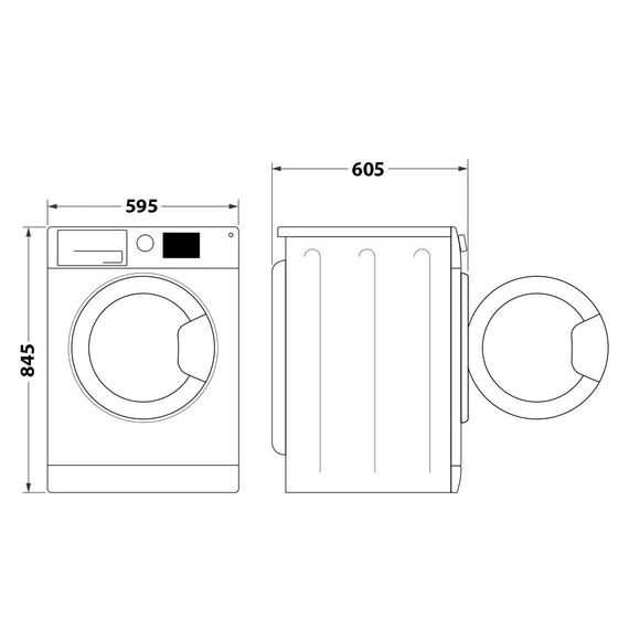 Стиральная машина Whirlpool фронтальная FFB10469BVUA | Зображення 7