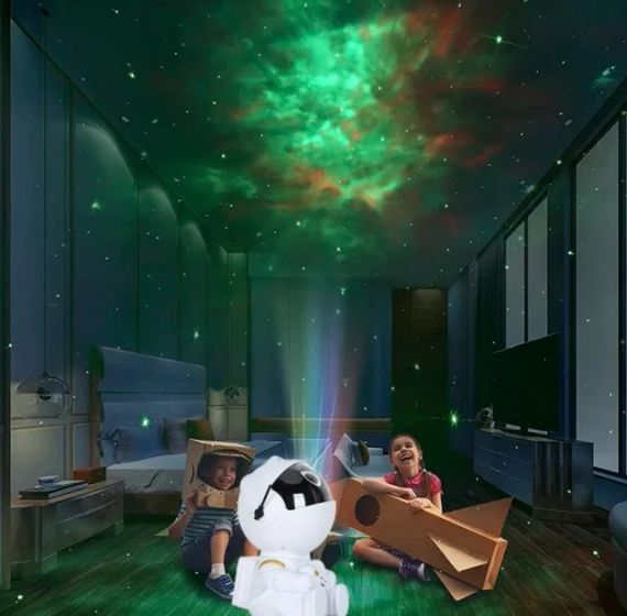 Ночник-проектор звездного неба Astronaut Nebula Projector Mini (HR-F3-white) | Зображення 6