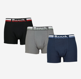Набір чоловічих анатомічних трусів боксерів Bench Underwear  Boxer Shorts 3 шт в наборі