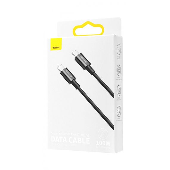 Кабель Baseus Superior Series Fast Charging Type-C to Type-C PD 100W (2m), Білий, 2.0 м | Зображення 1