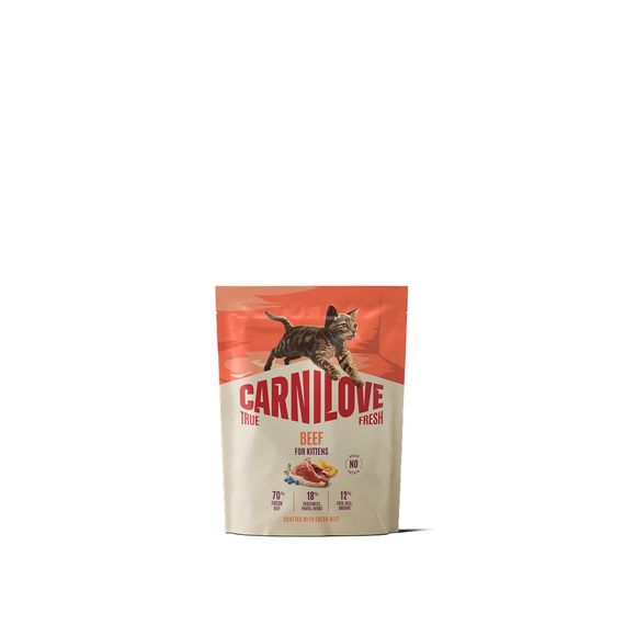 Корм сухий Carnilove True Fresh Beef Kitten для кошенят яловичина 400 г