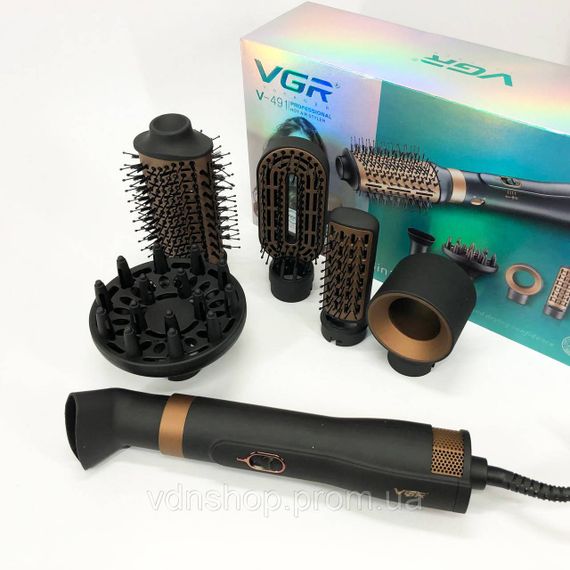 Фен для легкой укладки волос VGR, Лучшие мультистайлеры для волос, Фен с разными режимами XP-29 | Зображення 4