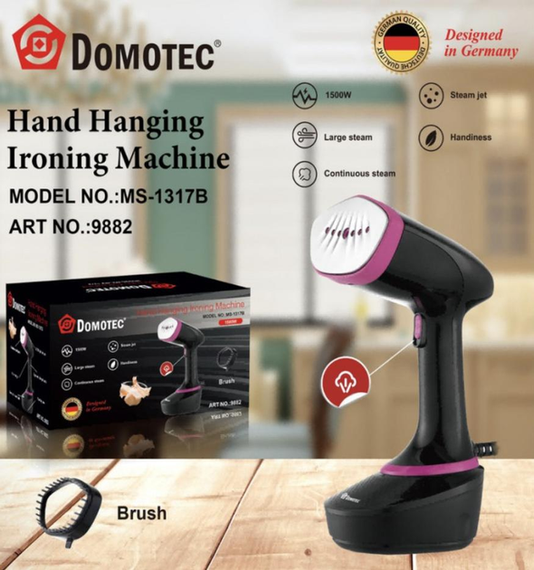 Вертикальный отпариватель Domotec MS1317B ручной 1500 Вт объемом 400 мл | Зображення 3