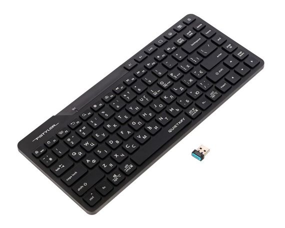 Клавіатура бездротова A4Tech Fstyler FBK26C AS, колір чорний | Зображення 3