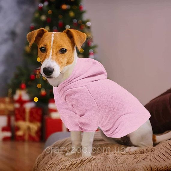Худи для собак и котов EcoToys Pink S розовое A: 21 см B: 29 см C: 22 см S-7063 | Зображення 3