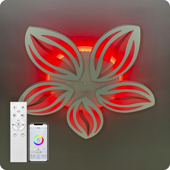 Люстра світлодіодна 517 Light 3color з пультом 120Вт Білий (01427) | Зображення 4