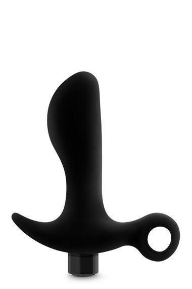 Анальна пробка вібратор силіконова Blush Anal Adventures Platinum Silicone Vibrating Pros — 10 режимів