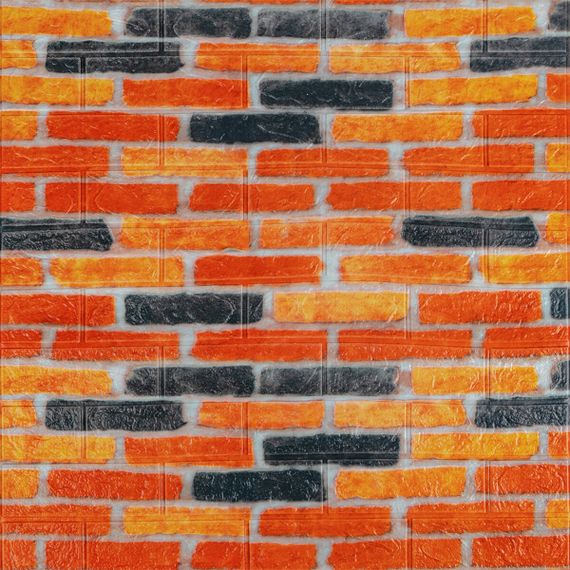 Самоклеюча 3D панель під бежево-коричневу катеринославську цеглу 3080x700x3мм SW-00002571- | Зображення 1