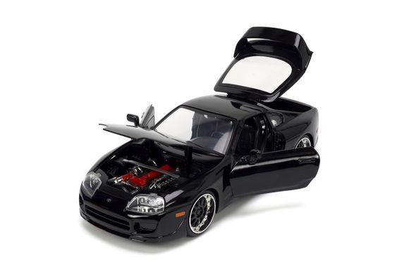 Игровая металлическая машинка Fast and Furious Тайота Супра black 1995 | Зображення 5