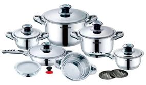 Набор кастрюль с крышками сковородой ковшом Z.P. Home ZPH-200 набор кухонный 16 предметов посуда для кухни
