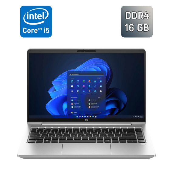 Ультрабук HP ProBook 440 G10 / 14" (1920x1080) IPS / Intel Core i5-1334U (10 (12) ядер по 1.3 - 4.6 GHz) / 16 GB DDR4 / 512 GB SSD / Intel Iris Xe Graphics eligible / WebCam / TouchID б/у + Подарок Беспроводная мышь / USB | Зображення 1