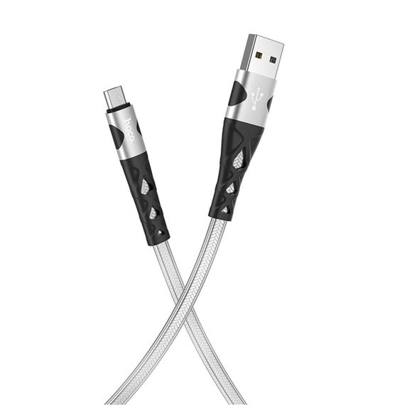 Кабель USB Hoco U105 Micro 1.2m Колір Чорний | Зображення 3