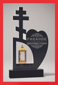 Одинарный эксклюзивный фрезерный памятник из гранита
