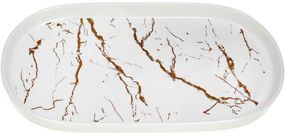 Страва овальна Marmo Bianco White 30х16.5х2.5см