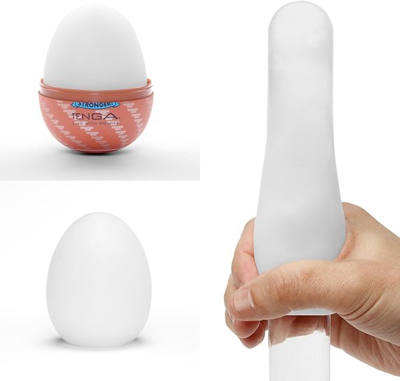 Набор мастурбаторов-яиц Tenga Egg Hard Boilded II Pack (6 яиц), плотный TPE, выпуклая текстура | Зображення 3