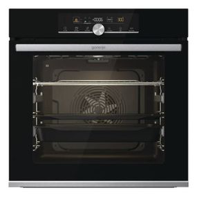 Духовой шкаф Gorenje электрический, 77л, A+, дисплей, пошаговая выпечка, черный (BOSX6747A01BG)